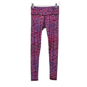 NOLI Yoga of Life Printed Leggings Size XS Pink Multicolor Athleisure